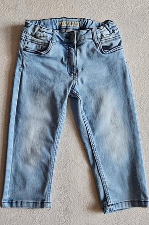 Dívčí džínové kraťasy pod kolena, vel.140, denim, denim,140
