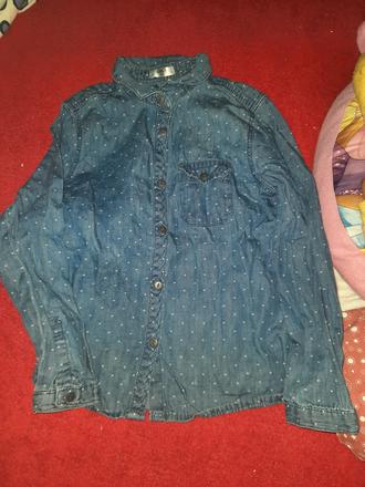 Dívčí košile srdíčka vel. 104 - 110, 104