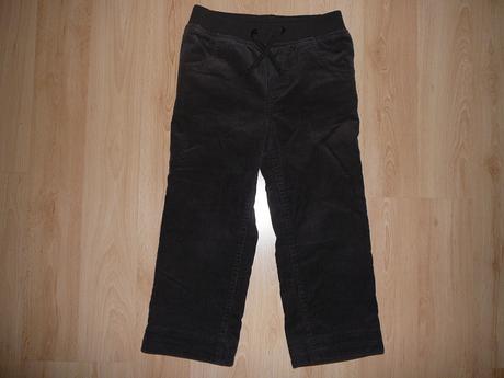 Manžestrové kalhoty podšité bavlnou, f&f,104