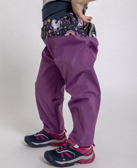 Softshellové kalhoty unuo s fleecem dětské, unuo,92 / 98