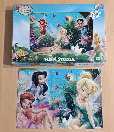 Puzzle víla zvonilka, mika, 100 dílků, 6+,