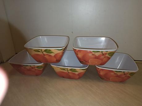 5 melaminových misek, 