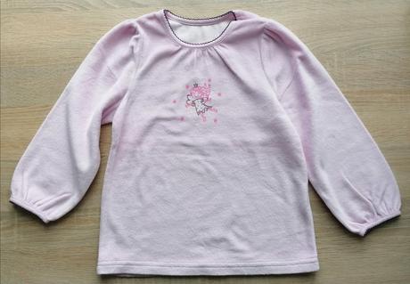 Sametové tričko s vílou vel. 110-116, tcm,116