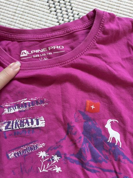 Set 8 dívčích triček h&m a alpine pro vel. 134/140, h&m,134