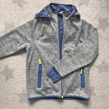 Softshellová šedá bunda tchibo, vel. 146/152, tchibo,146