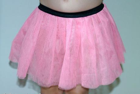 Růžová tylová sukýnka styl tutu, 104