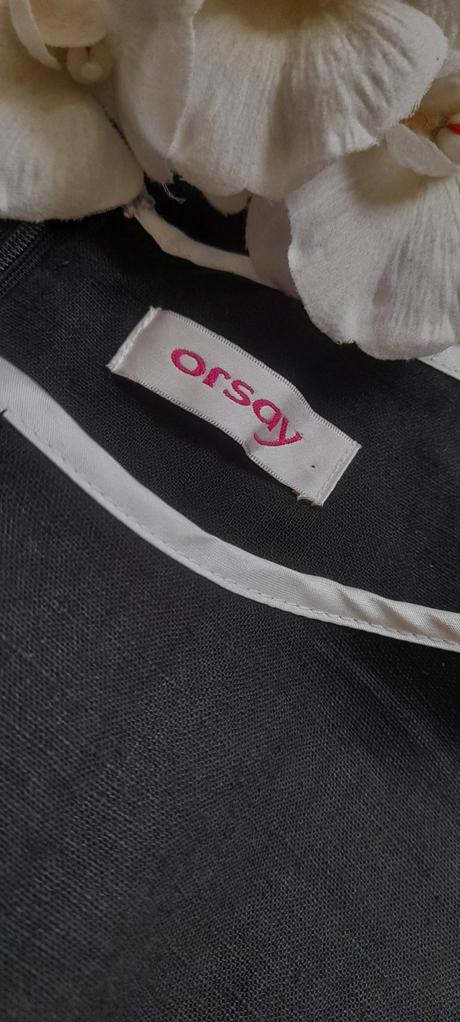 Orsay elegantní černé šaty - len / bavlna, orsay,38