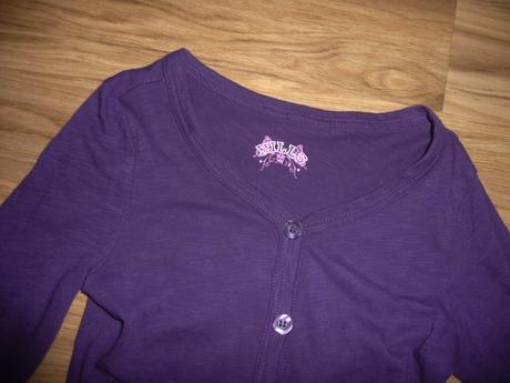 Fialový svetřík tcm na 7-8l- vel.122/128, tcm,128