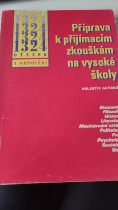 Kniha příprava k přijímacím zkouškám na vysoké ško, 