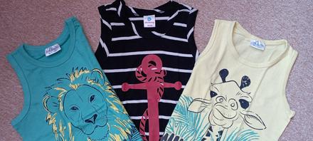 3x tílko zn."dantony a so cute" vel."98-104", 104