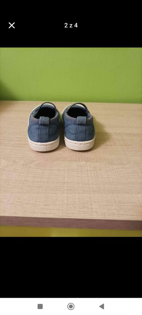 Džínové třpytivé balerínky - vel. 22, 22