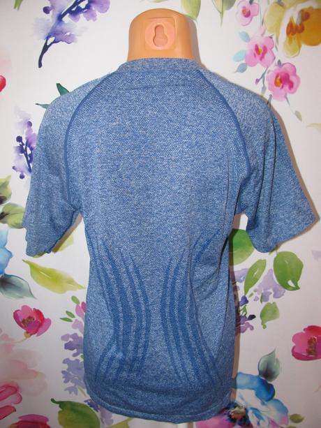 Sportovní pružné modré tričko, m