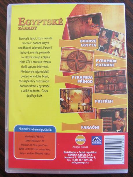 Pc hra egyptské záhady, 
