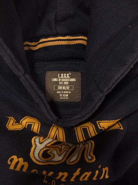 Kvalitní bavlněná mikina, h&m,86