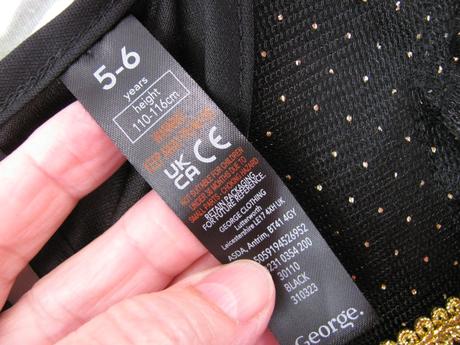 Karneval-černo zlaté svítící šaty malá kouzelnice,