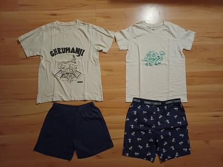 Pyžamko tričko a kraťasy, vel. 146/152, 152