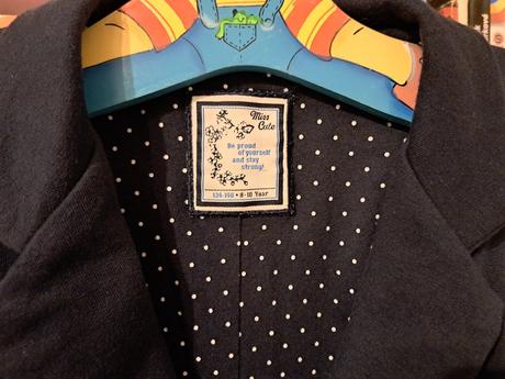 Modré sako miss cute, vel.134/140, 134