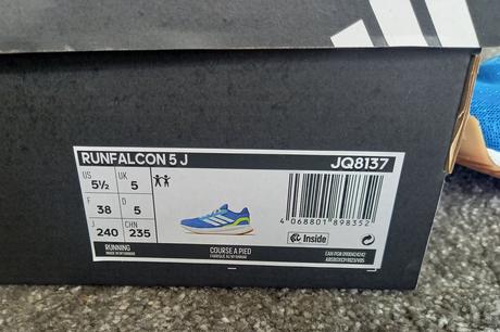 Dětské tenisky adidas runfalcon 5j, vel. 38., adidas,38