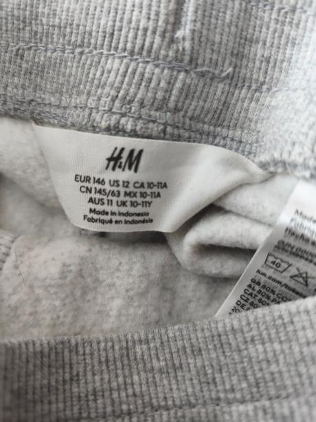 Dětské tepláky, h&m,146
