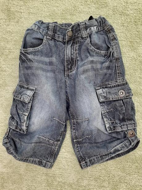 Riflové, džínové kraťasy, dopodopo,110