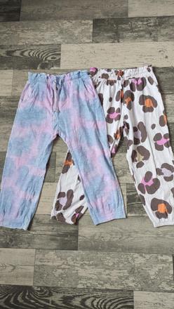 Tepláky letní kalhoty dívčí 2ks 116/122, next,116