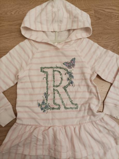 Pruhované šaty h&m vel.98/104, h&m,98