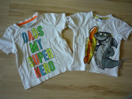 Bílá trika se žralokem a nápisy, f&f,98