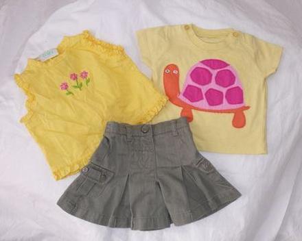 Tričko, halenka, kraťásková sukýnka - 56, 56