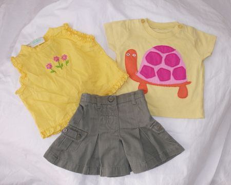 Tričko, halenka, kraťásková sukýnka - 56, 56