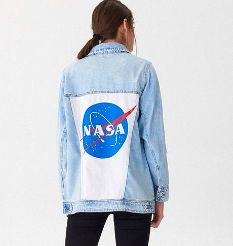 Džínová bunda nasa house oversized vel. m, house,m