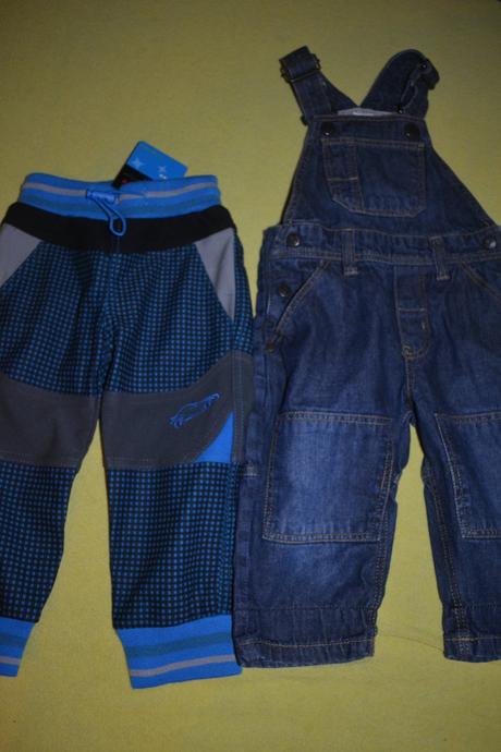 Sportovní kalhoty kugo a rifle s laclem h&m, v.74, h&m,74