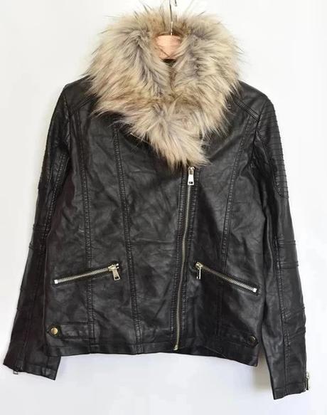 Koženková bunda vel. 12 let, river island,152