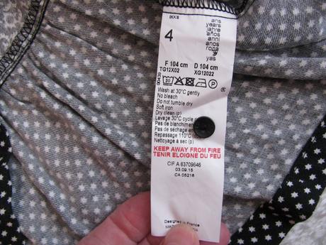 Dívčí černobílá tunika zn.ikks, 104