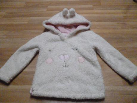 Huňatá mikina s ušima vel. 3-4, 104