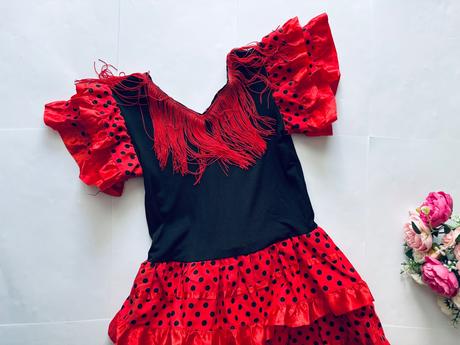 An22/ kostým španělská tanečnice - v.cca 7/8 let, 