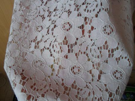 Růžové krajkové šaty šatičky, h&m,152