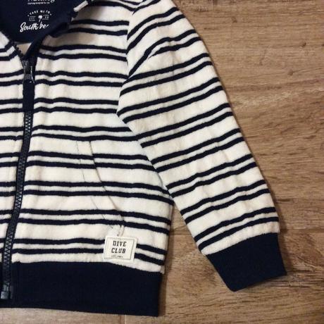 Proužkatá mikina, nutmeg,92