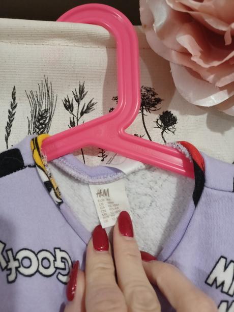 Lila overal minnie mickey goofy daisy 86/92, h&m,86