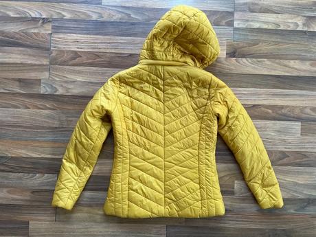 Okrová prošívaná bunda, vel xs/s, ff, f&f,xs