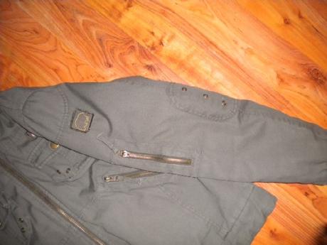 Přechodová  bunda s kapucí ve stylu safari, 170