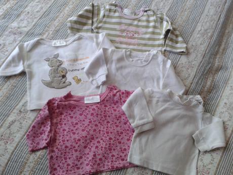 5x tričko 50 - 68, 50–62