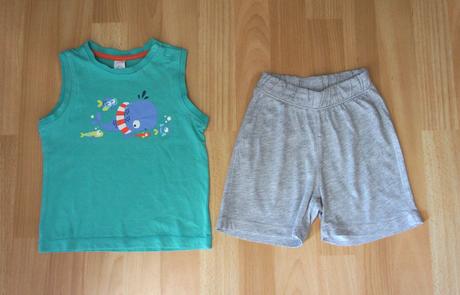 2x letní souprava/pyžamo tílko+šortky, zn baby clu, baby club,92