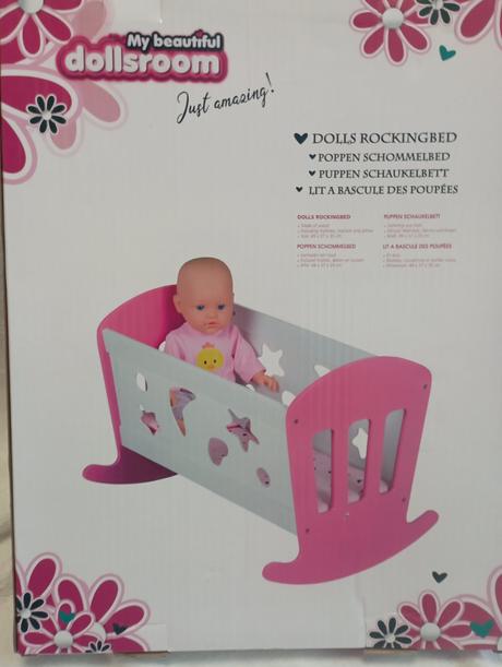 Dřevěná kolébka pro panenky my beautiful dollsroom,