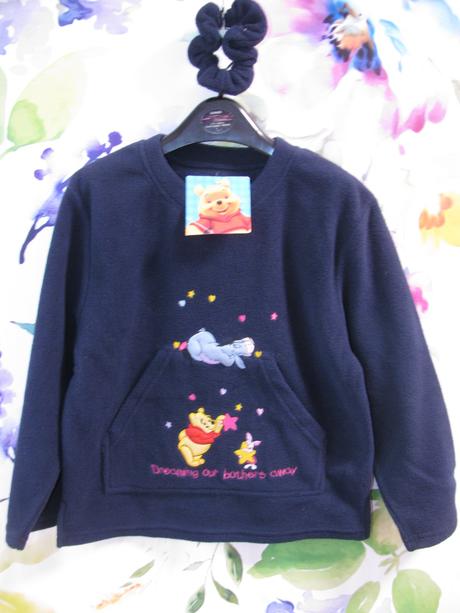 Dívčí modrá fleecová mikina se zvířátky disney, disney,116