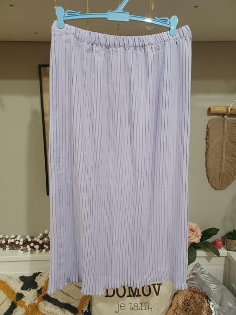 Lila skládaná sukně, h&m,164