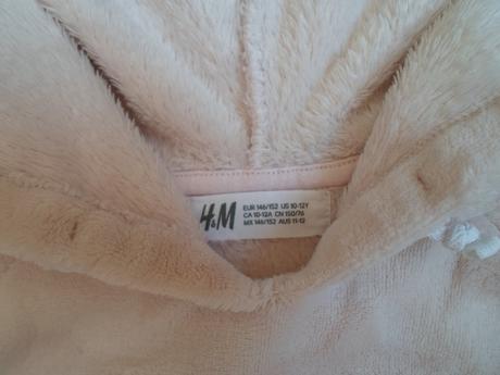 Růžová mikina mikinka s kapucí, h&m,146