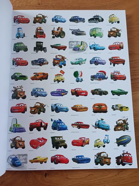 Velká cars kniha nálepky+omalovánky,