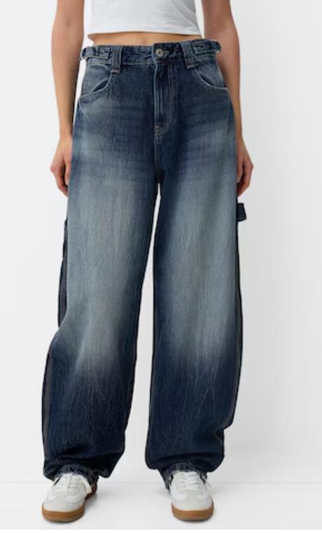 Krásné baggy rifle značky bershka, bershka,xs