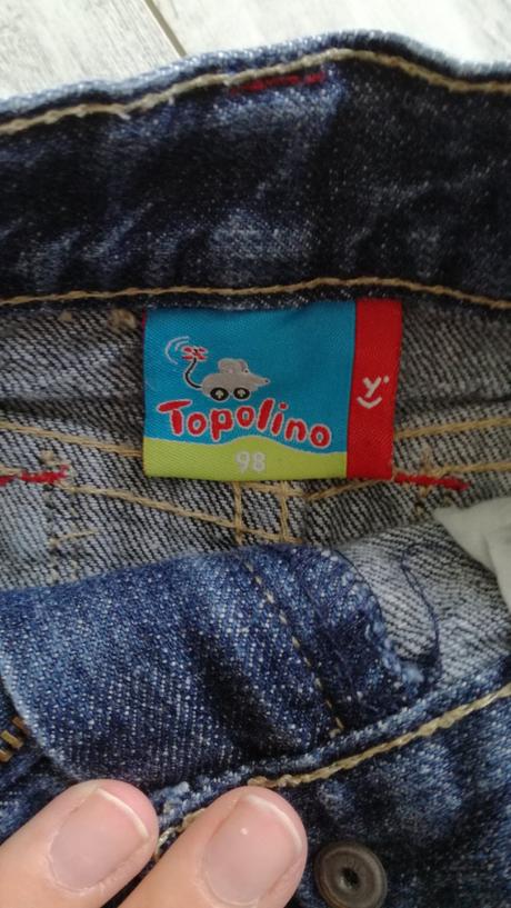 Riflová sukně, topolino,98