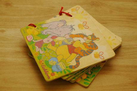 6 drevenych stranek - kniha - medvidek pu,